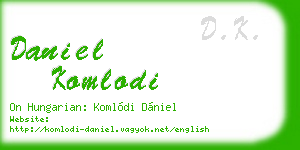 daniel komlodi business card