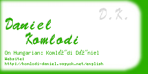daniel komlodi business card